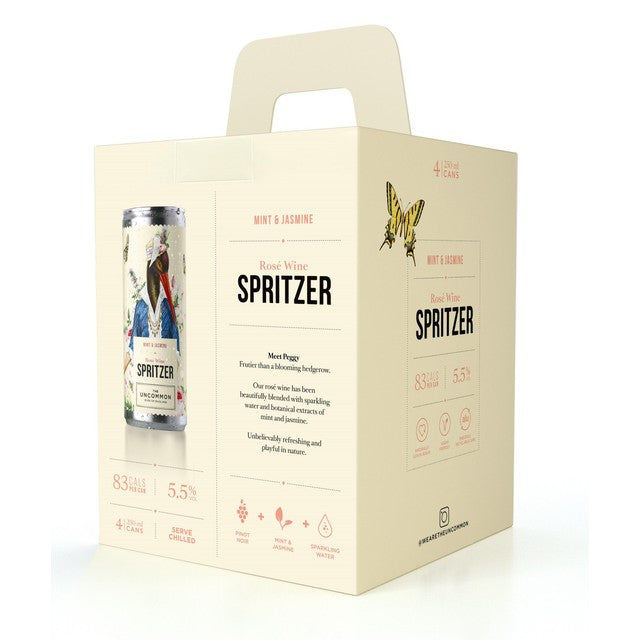 The Uncommon mint and jasmine rosé spritzer 4 x 250ml (British brand)