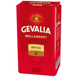 Gevalia medium roast ground coffee, imported from the UK