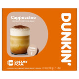 Dunkin cappuccino coffee pods for Dolce Gusto machines - British product