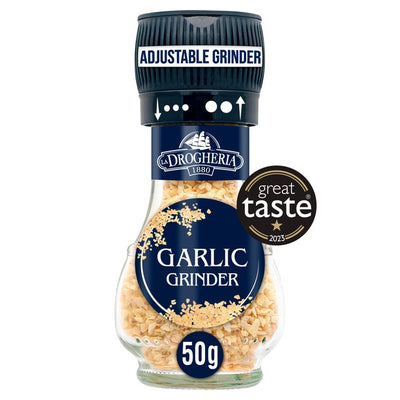 M&S La Drogheria Garlic Granule Mill Adjustable Grinder Garlic Seasoning 50g- Buy online at McGrocer
