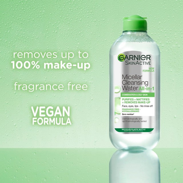 Garnier micellar water for combination skin 400ml, UK version