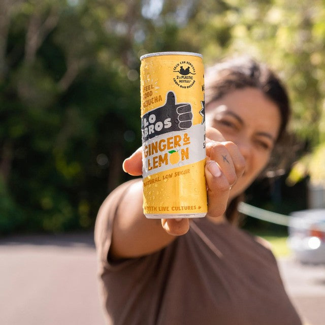 Lo Bros ginger lemon kombucha multipack 4x250ml, UK version