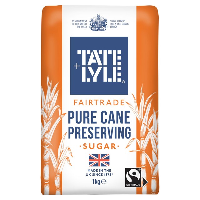 Tate & Lyle Fairtrade Preserving Sugar 1kg (British brand)