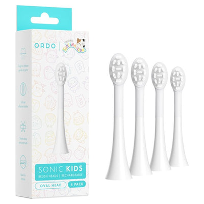 M&S Ordo Sonic Kids White Electric Toothbrush Replacement Heads 4 Pack- Buy online at McGrocer
