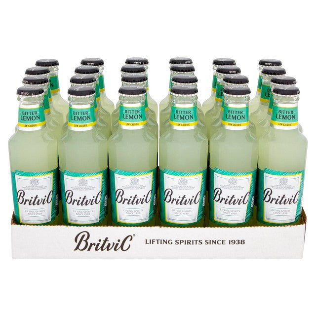 Britvic Bitter Lemon soft drink 24 x 200ml - British product