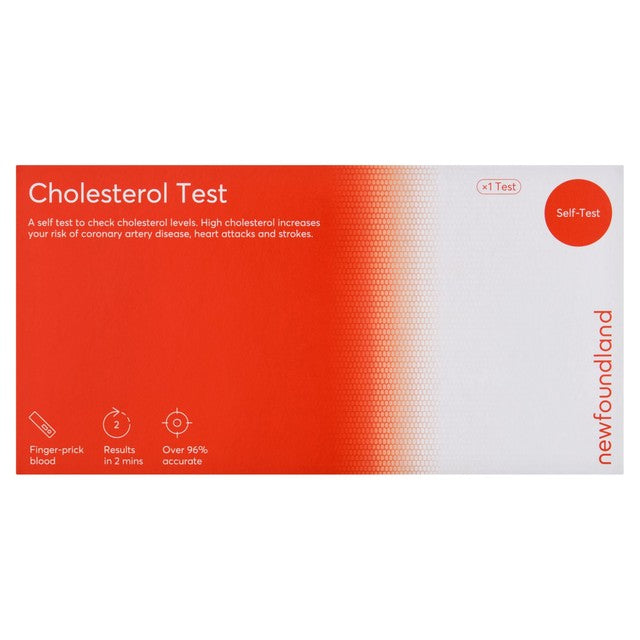 Newfoundland Cholesterol Test Kit 1 Unit, imported from the UK