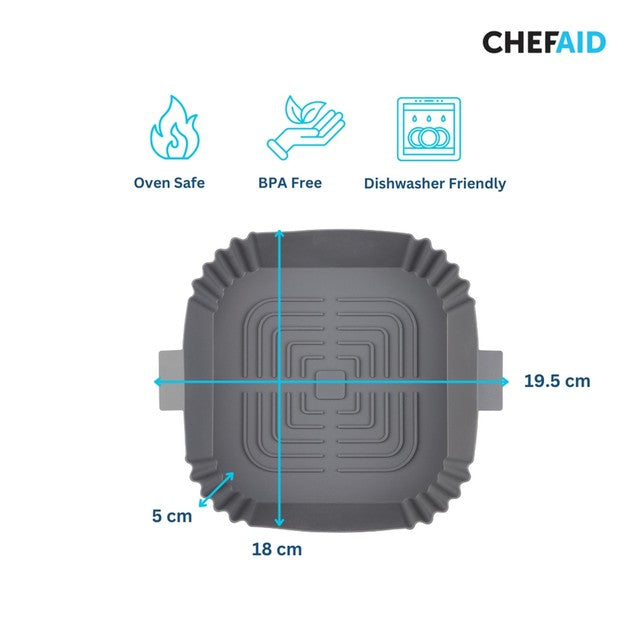 Chef Aid Air Fryer Liner 20cm x 19.5cm x 5cm - British product