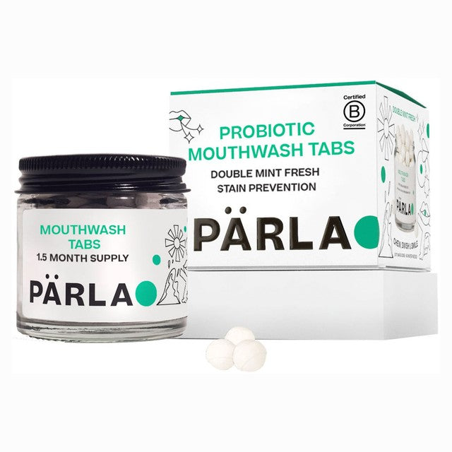 Parla probiotic mouthwash tablets, imported from the UK