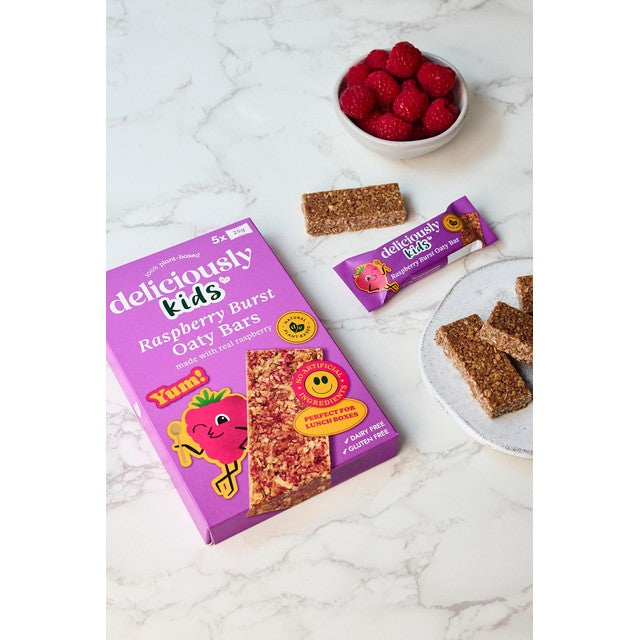 Deliciously Ella Raspberry Burst Oaty Bars 125g Multipack - British product
