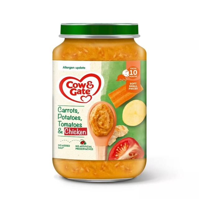 Cow & Gate carrot chicken baby food 200g - British product