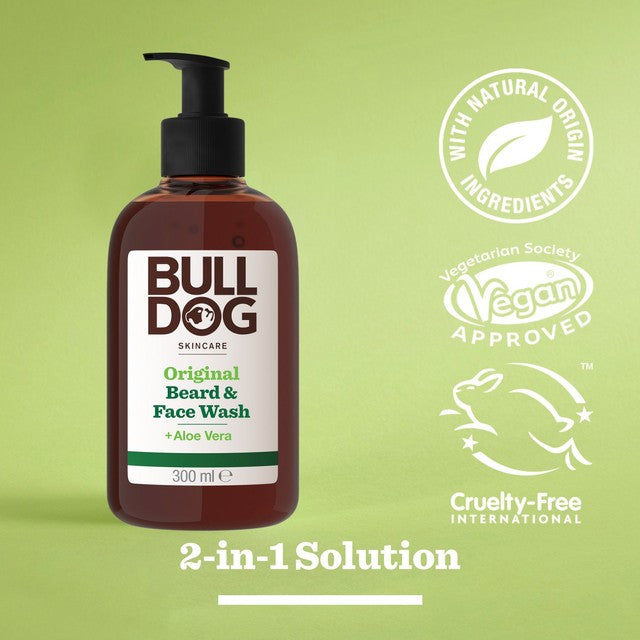Bulldog Original Beard and Face Wash 300ml - British product