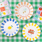 Talking Tables Summer Bon paper plates pack of 12 (British brand)