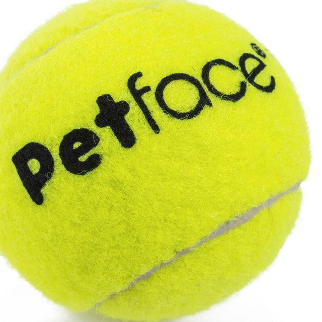 Petface Tennis Balls Dog Toy 6.35cm diameter, imported from the UK