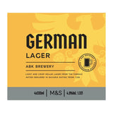 M&S Deutsches Lager 4 x 330ml, importiert aus dem Vereinigten Königreich