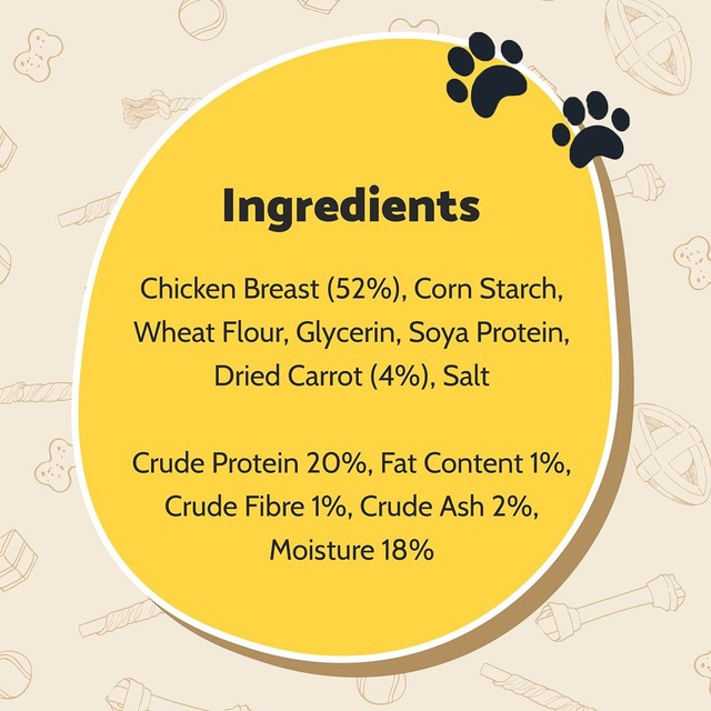 Good Boy Chewy Chicken With Carrot Sticks Dog Treats 320g, UK version