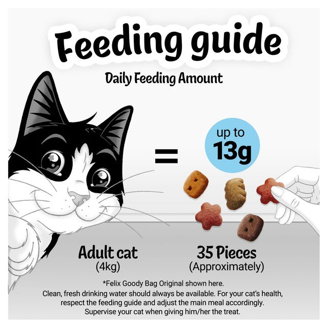 Felix cat treats mixed grill beef chicken salmon 60g - British product