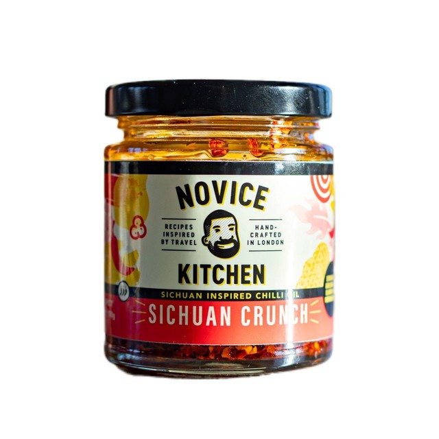 Novice Kitchen Sichuan Crunch Chilli Oil 190g, imported from the UK