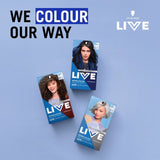 Schwarzkopf LIVE Intense Colour U67 Blue Mercury hair dye kit, UK version