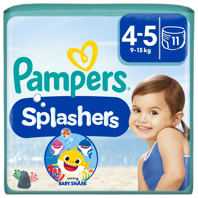 Pampers Splashers swim nappies size 4-5 (9-15kg), imported from the UK