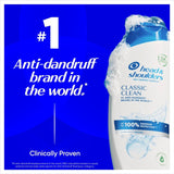 Head & Shoulders Classic Clean shampoo, imported from the UK