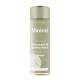 Miniml Indulgent Coconut body wash and bubble bath, imported from the UK