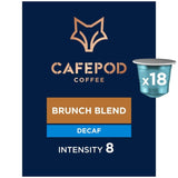 CafePod coffee pods Decaf Brunch Blend 18 pods, UK version