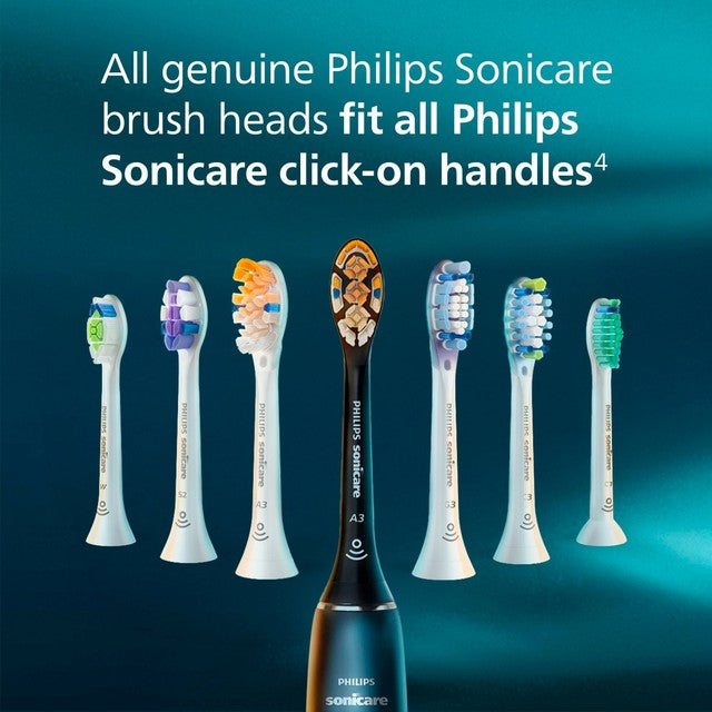 Philips Sonicare S2 sensitive toothbrush heads black 3-pack, UK version