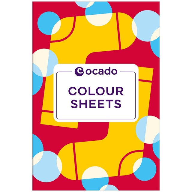 Ocado colour sheets 24 pack, imported from the UK