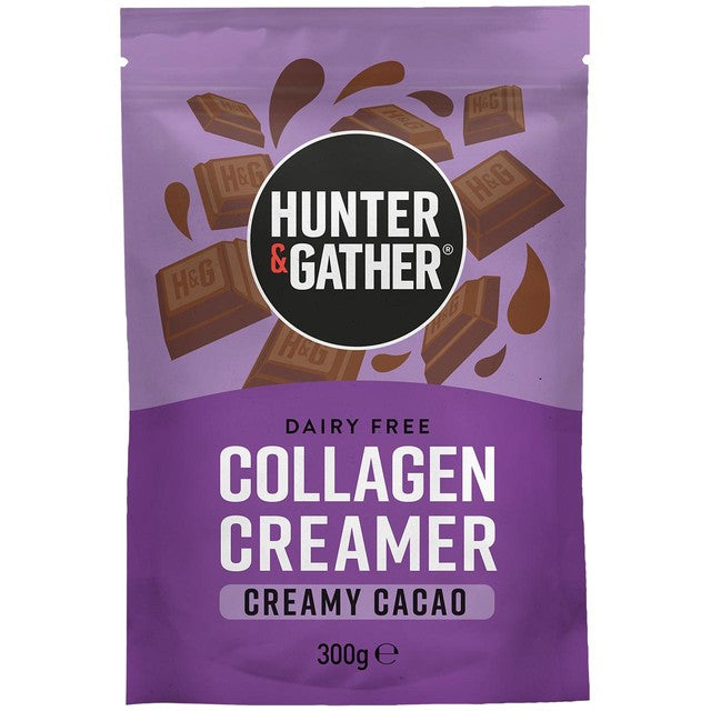Hunter & Gather cacao collagen creamer powder 300g, UK version