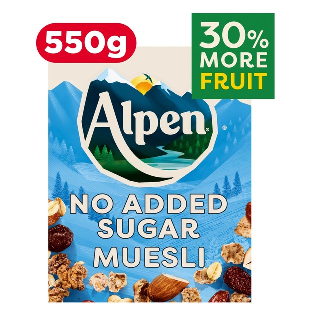 Alpen muesli No Added Sugar 550g - British product