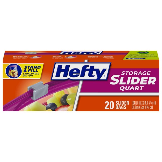Hefty slider food bags 20 count, UK version