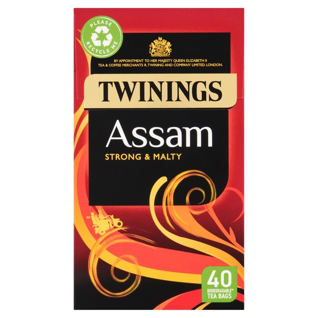 Twinings Assam Black Tea Bags 40 Count (British brand)