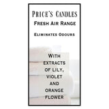 Price's Candles Open Window odour eliminating jar candle 83mm x 74mm, imported from the UK
