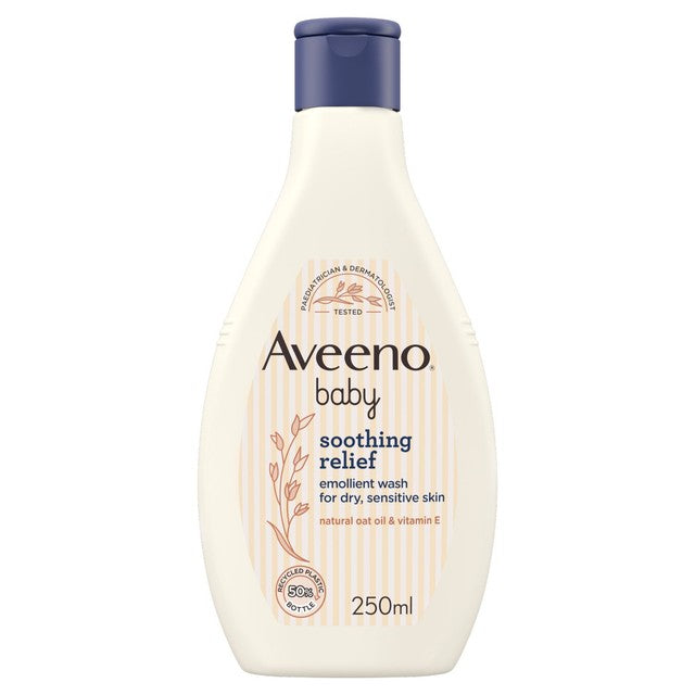 Aveeno baby soothing relief emollient wash 250ml - British product
