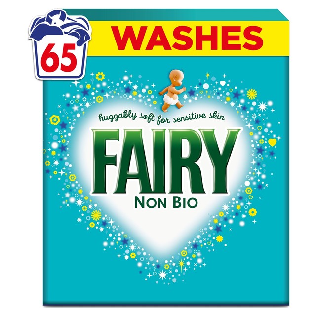 Fairy non bio washing powder for sensitive skin 65 washes - British product