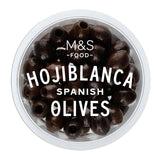 M&S pitted black olives in rapeseed oil 154g, imported from the UK