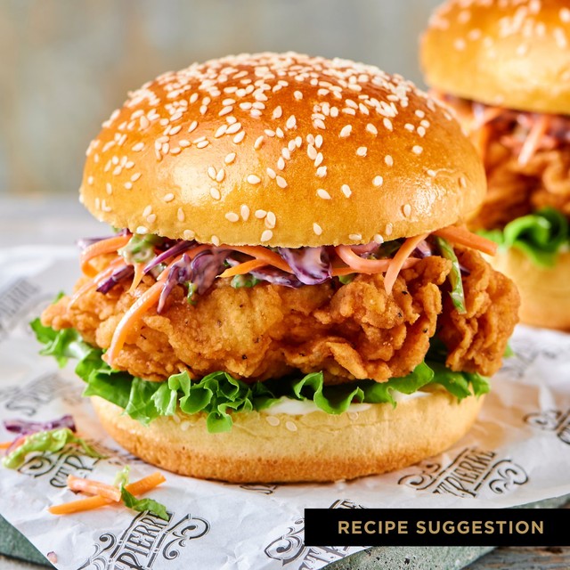 St Pierre seeded brioche burger buns 4 pack (British brand)