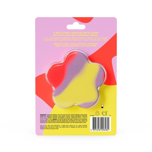 DAISE Fizzed Up Berry Sherbet bath bomb, imported from the UK