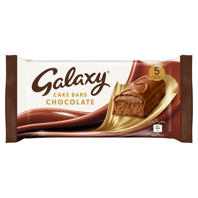 Galaxy chocolate cake bars 5 pack, UK version