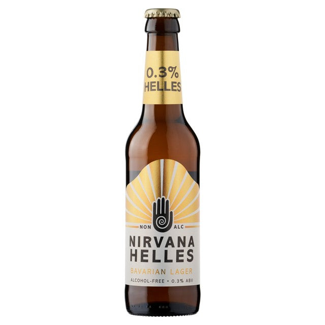 Nirvana alcohol-free bavarian helles lager 330ml, imported from the UK