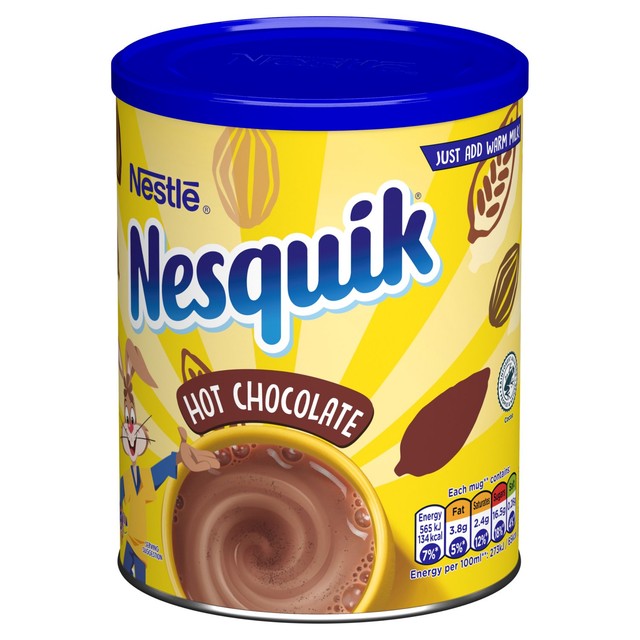 Nesquik Hot Chocolate Drink Mix 400g, imported from the UK