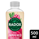 Radox Feel Pampered bath soak 500ml, imported from the UK