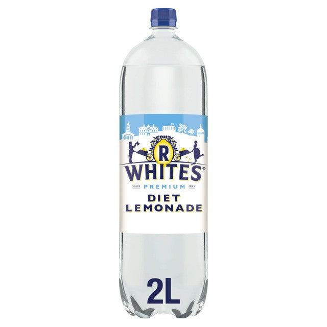 R Whites Diet Lemonade 2L, imported from the UK