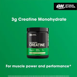 Optimum Nutrition creatine powder unflavoured 317g, imported from the UK