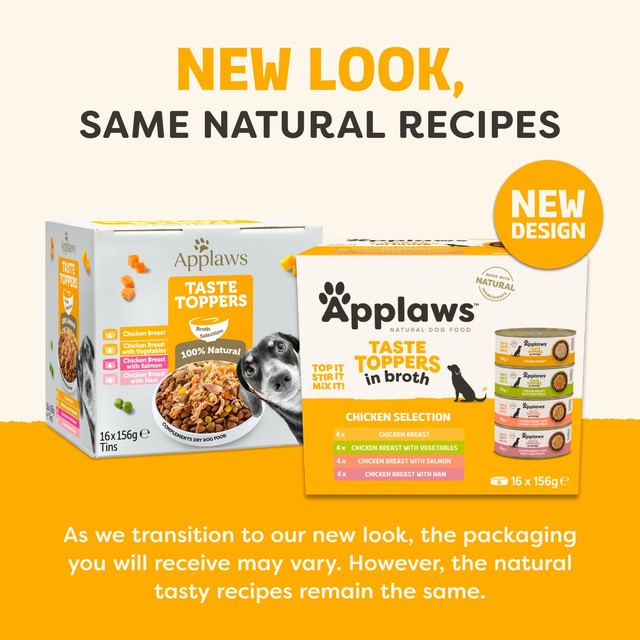 Applaws dog food topper mixed multipack 16 x 156g - British product