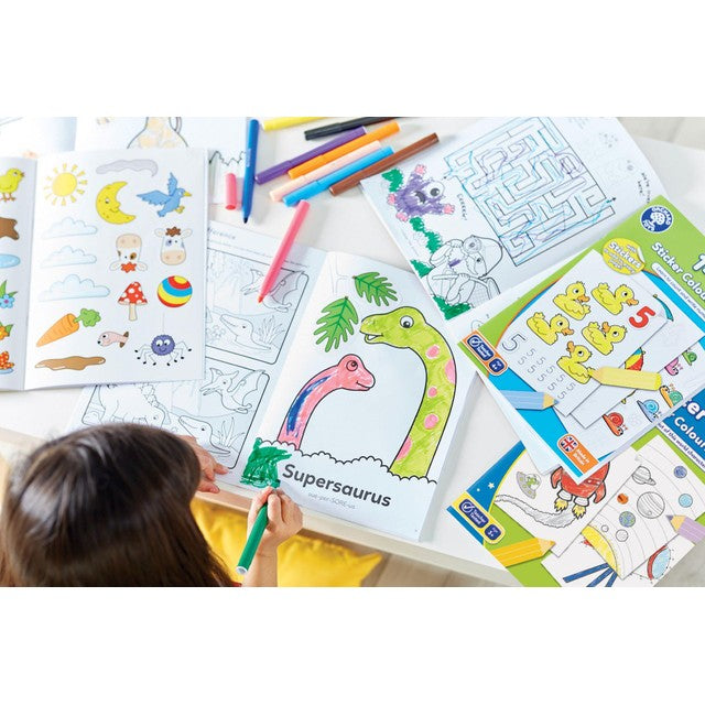 Orchard Toys 1-20 Sticker Colouring Book 297x210 mm, imported from the UK