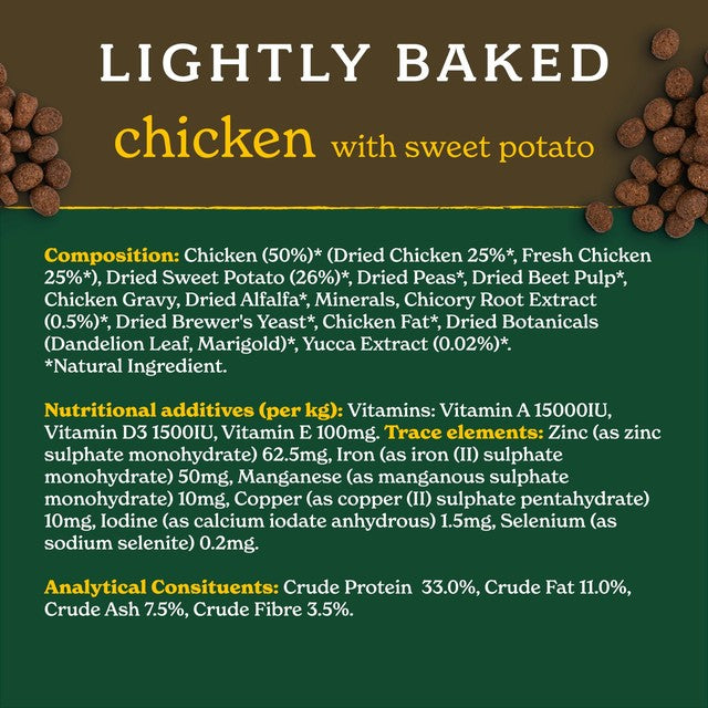 Forthglade dry dog food chicken with sweet potato 2kg - British product