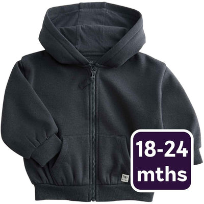 M&S Tommy Toddler hettegenser med glidelås Charcoal 18-24 måneder