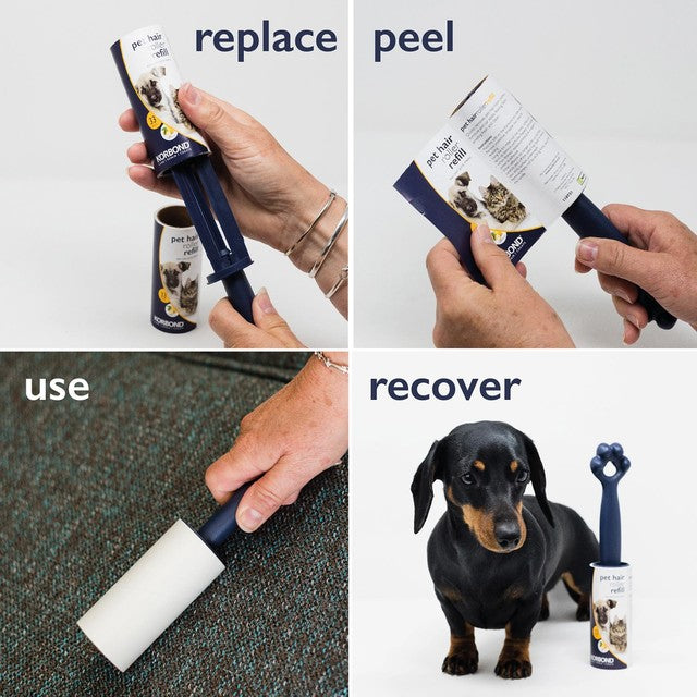 Korbond Pet Hair Lint Roller Set 99 sheets, UK version