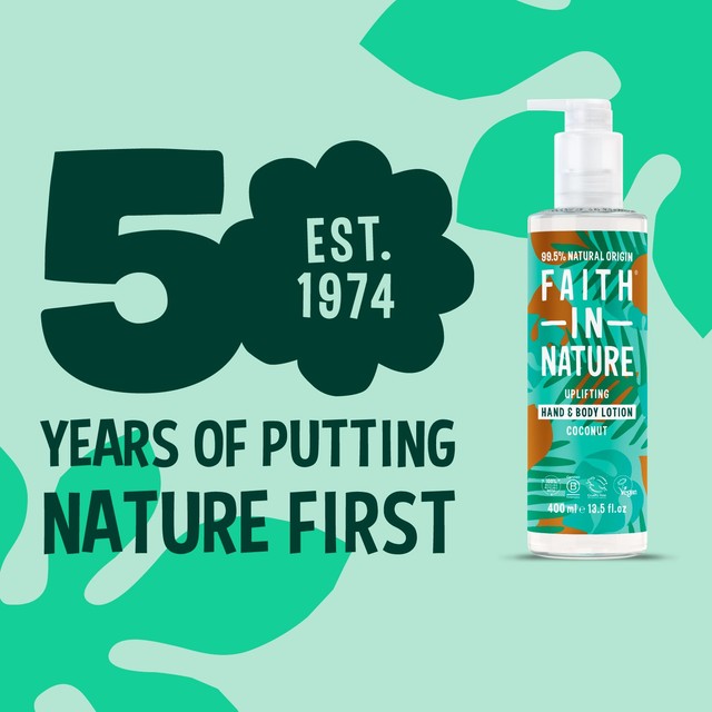 Faith In Nature Coconut hand and body lotion 400ml - British product